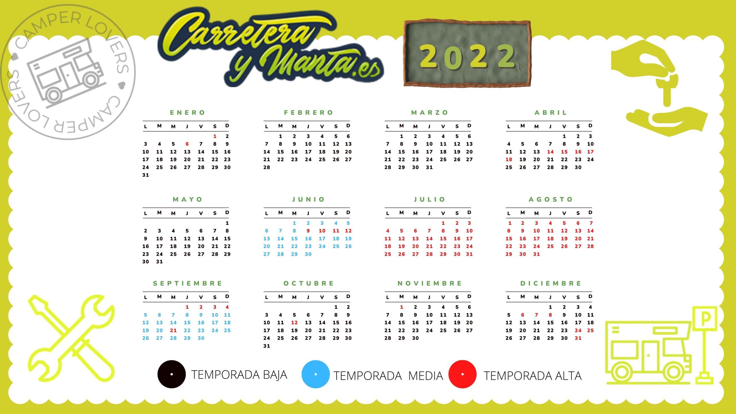 Calendario Anual 2022